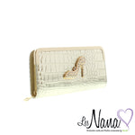 Ladies Les Nanas gold shoe wallet by Mode Tricotto 92726501 0521