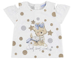 Mayoral Baby Girls Top with Yorkie Puppy Dog Style 1007 woof
