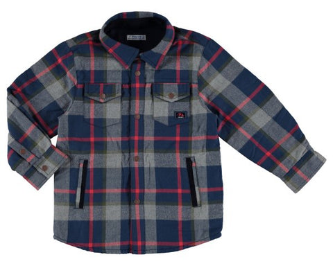Mayoral Boys Plaid Overshirt or Light Jacket style 4136 Sizes 4 8 or 9 - Runwayz Boutique