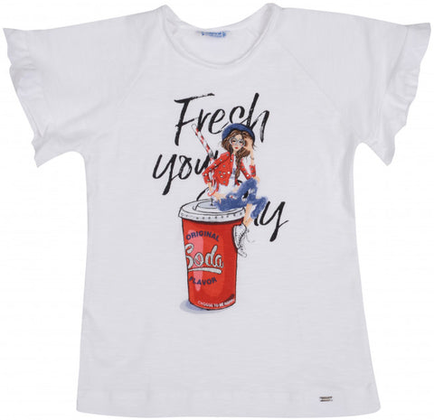Girls Top Mayoral Tshirt Fresh You Original Soda Choose To Be Happy Style 6018