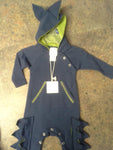 Boys Lemon Loves Layette Dinosaur Spike Attack Romper Size 0 to 3 Months Only - Runwayz Boutique