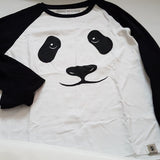 Boys Dogwood Panda bear long sleeve tee Sz 8 Gently Loved