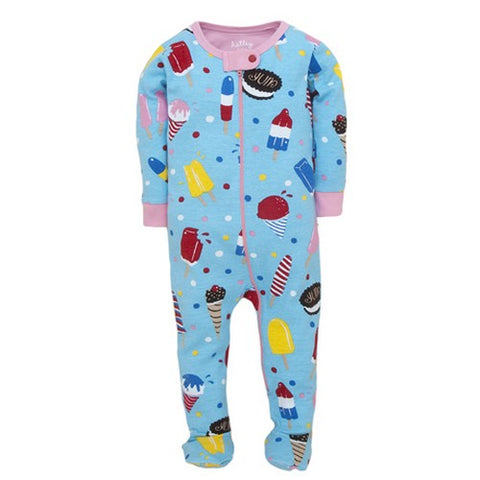 Hatley Baby Girls Footed Coverall Icy Treats - Runwayz Boutique