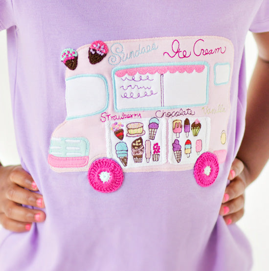 Girls Lemon Loves Lime Ice Cream Truck Tshirt