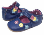 Baby Girls Livie & Luca Fun Dot Shoes in Ocean Blue Size 0 to 6 Months Only