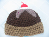 Baby Girls Ice Cream Sundae Toque Size 0 to 9 Months Only by Lots of Knots