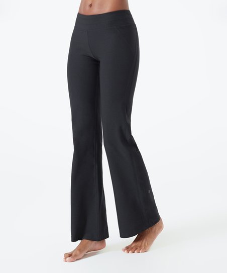 Ladies MPG Performance Nouveau Wide Leg Yoga Pant in Black