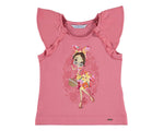 Mayoral Girls T Shirt Girl In Flowered Dress Print Sizes 4 thru 9 - Runwayz Boutique