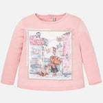 Mayoral Girls Long Sleeved Top Clothesline Print Size 12 or 18 Months - Runwayz Boutique
