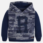 Boys Mayoral Hoodie Style 4440 in Navy Size 8 Only - Runwayz Boutique