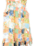 Mayoral Girls Flowered Patchwork Print Dress Sleeveless Style 3981 - Runwayz Boutique