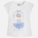 Mayoral Girls Ballerina Ballet Tshirt Style 3055 Size 8 Only You are Beautiful