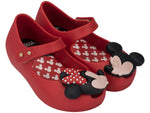 Girls Mini Melissa Ultra Disney BB in Red Shoe 01371 31738 Mickey and Minnie Mouse