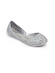 Girls Mini Melissa Silver Shoes Flats Campana Zig Zag 31737 06458