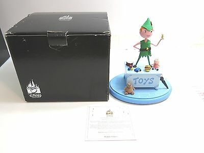 Peter Pan Standing on A Toy Box Disney Theme Part Art Merchandise Trinket Box Collectible