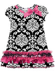 Girls Rare Editions Damask Prink Dress Size 5 F770293 - Runwayz Boutique