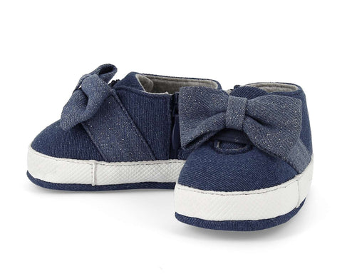 Mayoral Baby Girl Denim Bow Shoe style 9140 - Runwayz Boutique